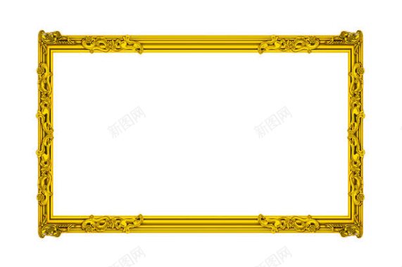 古典金色相框背景