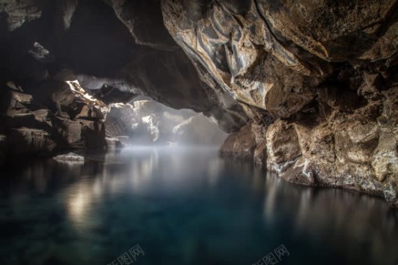 山洞水道海报背景背景