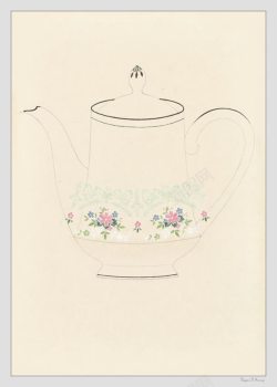 茶壶简笔画牛皮纸纹理简笔画茶壶高清图片