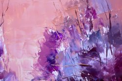 抽象画面紫色油漆背景高清图片