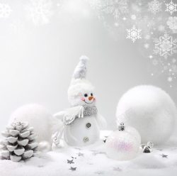 梦幻新年图片圣诞节雪人高清图片