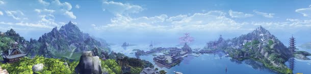 西山村网游海报宣传jpg设计背景_新图网 https://ixintu.com 宣传 海报 西山