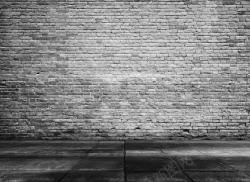 空房灰色足球砖墙背景高清图片