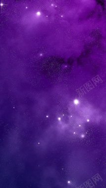 神秘紫色星空壁纸背景