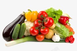 白菜菜花葱新鲜的蔬菜高清图片