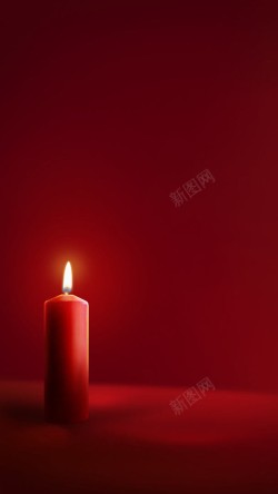 花边蜡烛圣诞蜡烛摄影高清图片