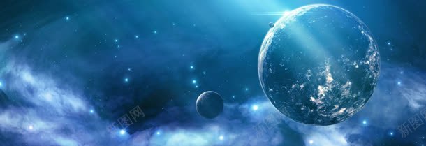 星际科幻背景bannerjpg设计背景_新图网 https://ixintu.com 互联网 传播 信息时代 应用 科学 网络 蓝色背景