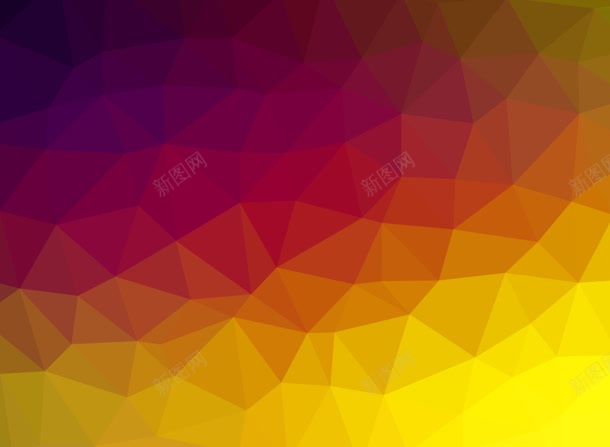 黄紫色渐变三角形海报jpg设计背景_新图网 https://ixintu.com 三角形 海报 渐变 紫色