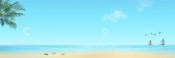 夏季性感连衣裙海报沙滩背景高清图片