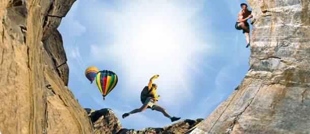 企业文化背景jpg设计背景_新图网 https://ixintu.com 商务 岩石 往上爬 户外 攀登 梦想 热气球 运动