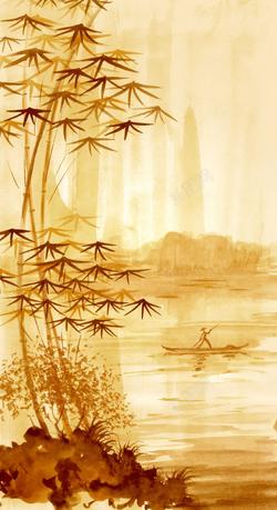 竹子风景水墨竹子高清图片