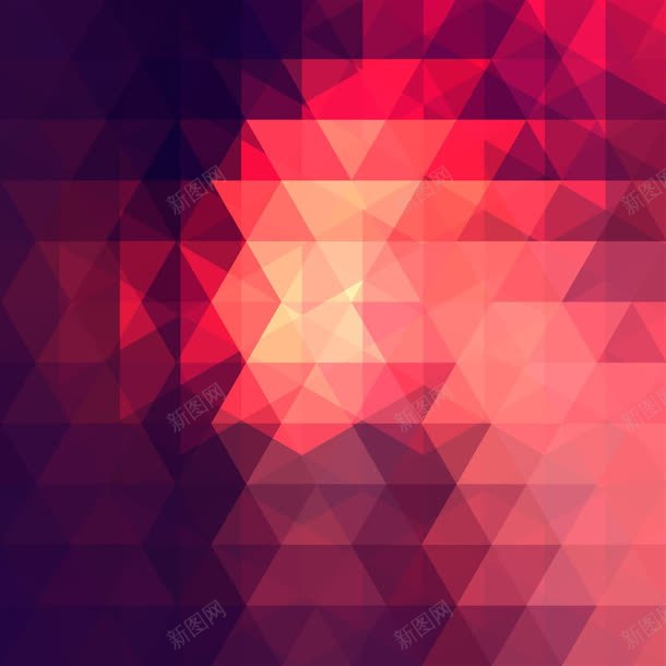 红粉色时尚三角形海报jpg设计背景_新图网 https://ixintu.com 三角形 时尚 海报 粉色