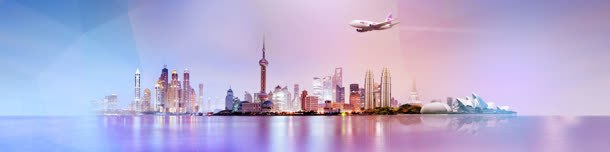 繁华都市上海立绘彩绘飞机起飞环境渲染jpg设计背景_新图网 https://ixintu.com 上海 彩绘 渲染 环境 繁华 起飞 都市 飞机