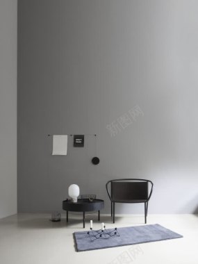 室内家具黑白风格摄影摄影图片
