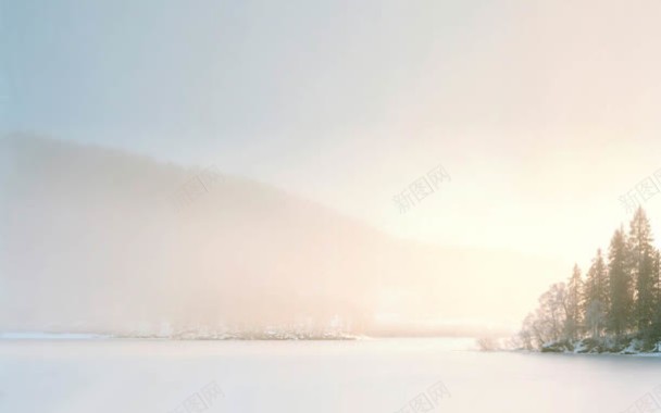 雪山白色宽屏背景背景