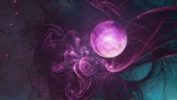 光效水晶球紫色水晶球光线光效海报背景高清图片