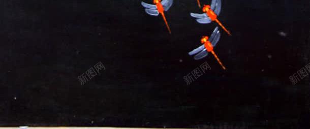 蓝色水面红色蜻蜓动漫海报背景jpg设计背景_新图网 https://ixintu.com 水面 海报 红色 背景 蓝色 蜻蜓