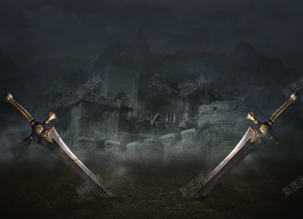 深色背景利剑的对决jpg设计背景_新图网 https://ixintu.com 利剑 深色 背景
