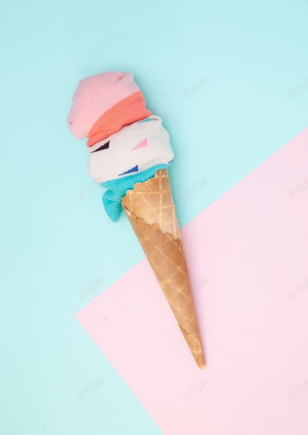 布艺三色冰淇淋海报背景jpg设计背景_新图网 https://ixintu.com 冰淇淋 布艺 海报 背景