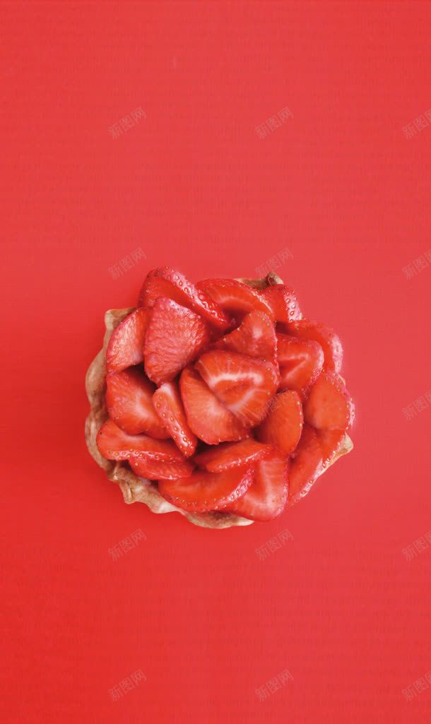 红色草莓甜品海报背景jpg设计背景_新图网 https://ixintu.com 海报 甜品 红色 背景 草莓