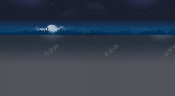 草地月光森林手绘jpg设计背景_新图网 https://ixintu.com 月光 森林 草地