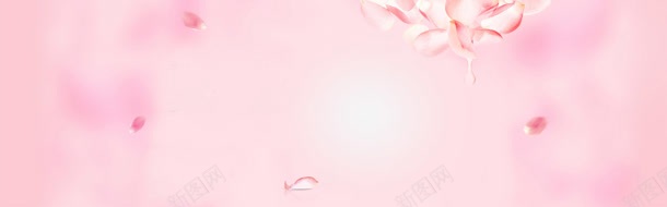 粉色唯美花瓣背景bannerjpg设计背景_新图网 https://ixintu.com banner 唯美 粉色 背景 花瓣