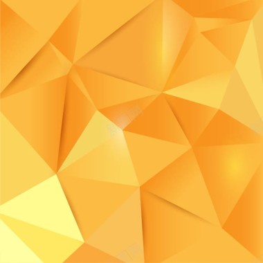 三角形按钮黄色立体三角形拼接海报背景背景