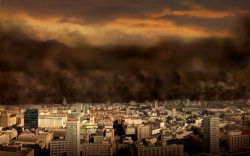 空气污染世界末日高清图片