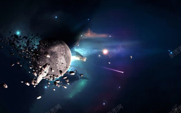 宇宙破碎星球海报背景jpg设计背景_新图网 https://ixintu.com 宇宙 星球 海报 破碎 背景