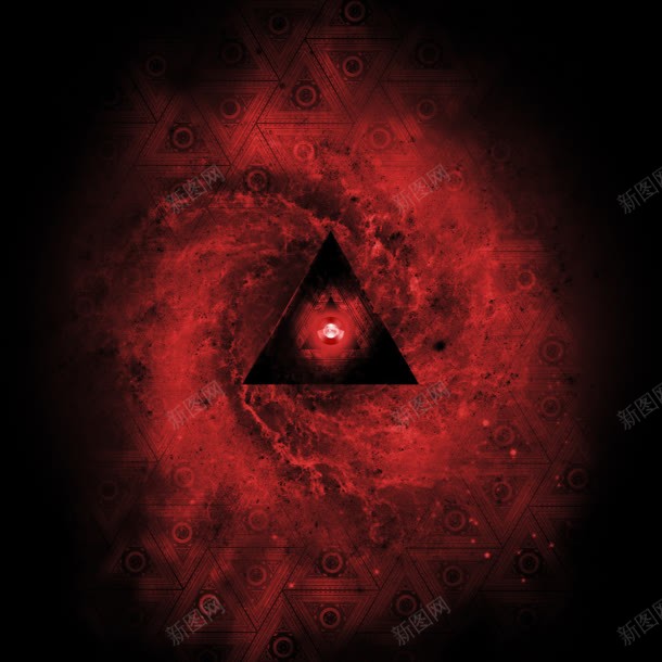 红色三角形黑色背景jpg设计背景_新图网 https://ixintu.com 三角形 红色 背景 黑色 黑色底图