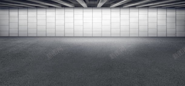 黑白风格方形瓷砖表面地面室内场景背景