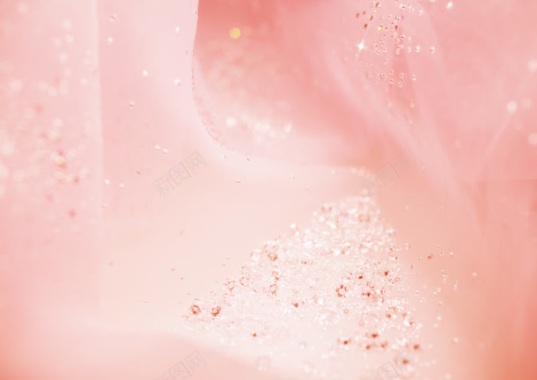 粉色爱心钻石珍珠背景
