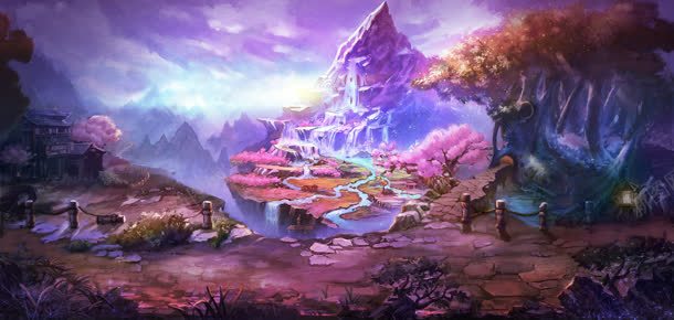 紫色魔幻世界宽屏jpg设计背景_新图网 https://ixintu.com 世界 紫色 魔幻