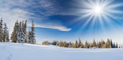 冬季雪山冬季风光背景高清图片