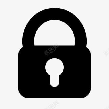 访问锁密码保护安全安全自由图标图标