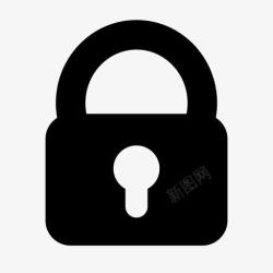 通过访问访问锁密码保护安全安全自由图标高清图片