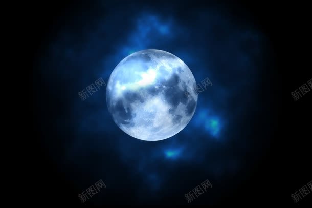 蓝色夜空高清壁纸背景图片 素材7yqkpwkqu 新图网