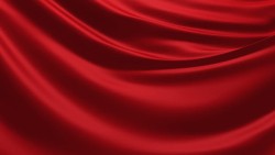 丝绸幕布幕布红色背景丝绸高清图片