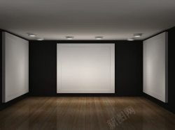室内展板PSD空画廊照片高清图片