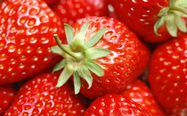 红色草莓水果新鲜背景