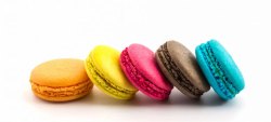 港式甜品大图色彩鲜艳的马卡龙特写摄影高清图片