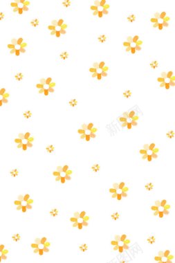 黄色卡通花朵花瓣背景