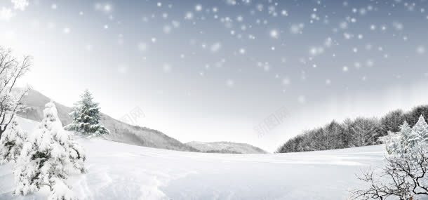 雪地背景jpg设计背景_新图网 https://ixintu.com 唯美 淘宝天猫冬装海报 白雪