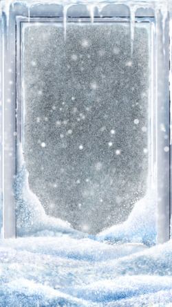冰霜背景结霜的窗户玻璃高清图片