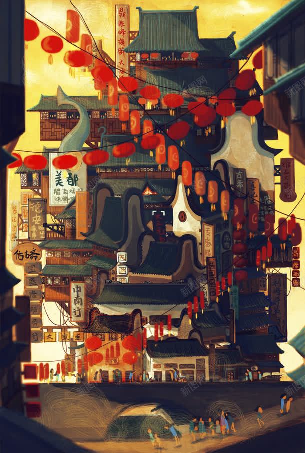 插画场景绘本奇幻jpg设计背景_新图网 https://ixintu.com 场景 奇幻 插画