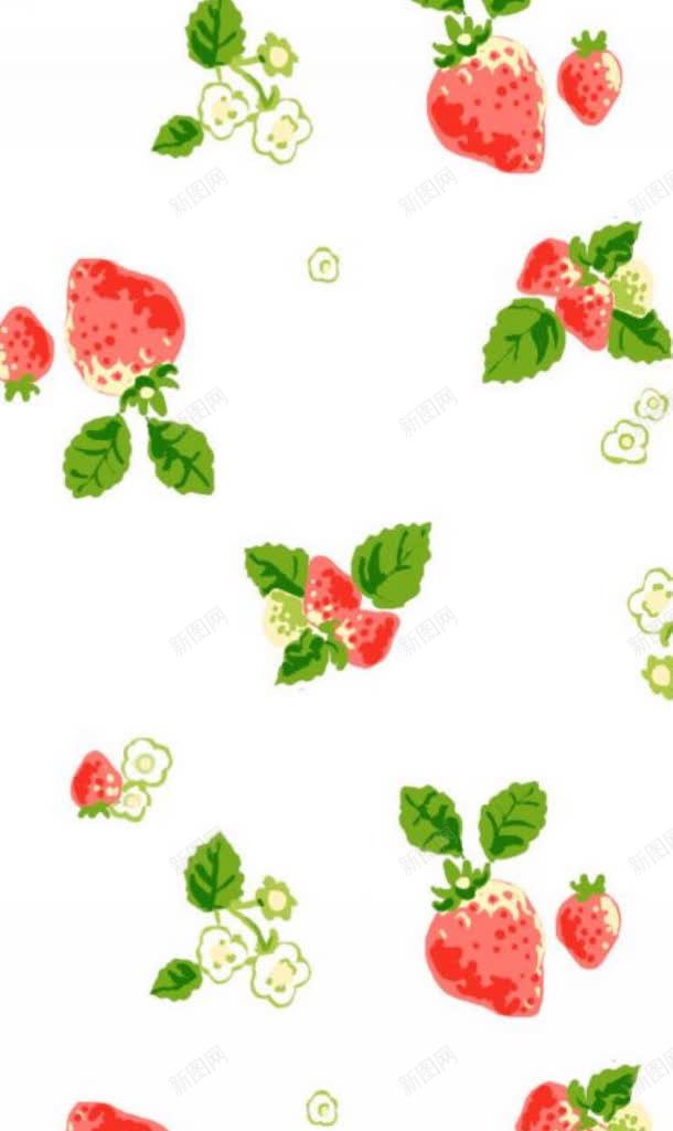可爱的草莓手绘图jpg设计背景_新图网 https://ixintu.com 可爱 绘图 草莓