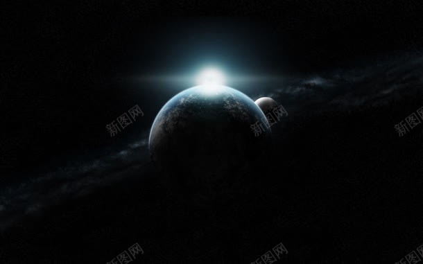 宇宙星空地球白色光效背景jpg设计背景_新图网 https://ixintu.com 地球 宇宙 星空 背景 色光