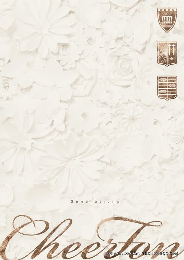 白色花朵王冠电商jpg设计背景_新图网 https://ixintu.com 王冠 白色 花朵