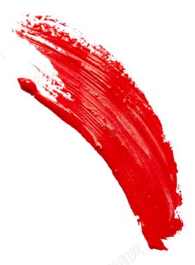 红丝绒红色笔触颜料背景