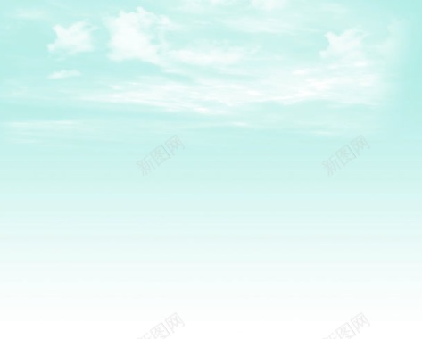 青色天空白云背景片背景